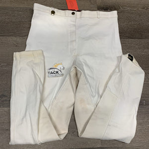 Hvy Cotton Full Seat Breeches *gc, stained, discolored, mnr hair, older