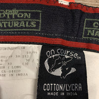 Hvy Cotton Full Seat Breeches *gc, stained, discolored, mnr hair, older
