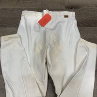 Hvy Cotton Full Seat Breeches *gc, stained, discolored, mnr hair, older