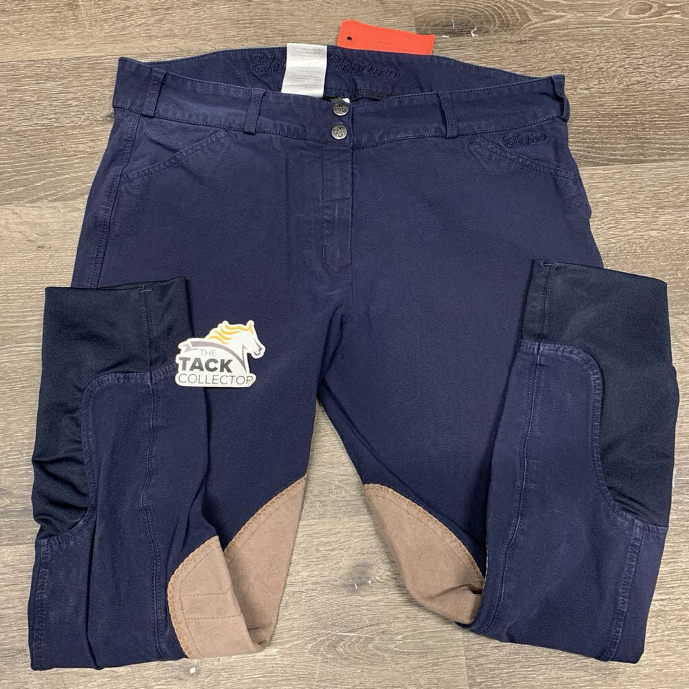 Euroseat Breeches *gc, faded, seam puckers, discolored/stained seat