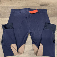 Euroseat Breeches *gc, faded, seam puckers, discolored/stained seat
