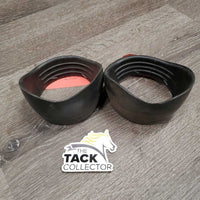2 Rubber Pull On Heel Boots *gc, dirty
