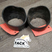 2 Rubber Pull On Heel Boots *gc, dirty
