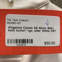 SS Show Shirt, back button *vgc, older
