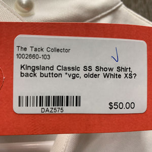 SS Show Shirt, back button *vgc, older