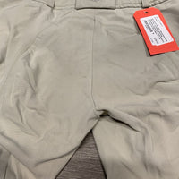 Euroseat Breeches, Side Zip *fair, v.undone stitching, stretched, puckered, seam puckers, v.rubbed & pilly edges