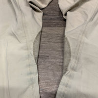 Euroseat Breeches, Side Zip *fair, v.undone stitching, stretched, puckered, seam puckers, v.rubbed & pilly edges
