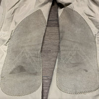 Euroseat Breeches, Side Zip *fair, v.undone stitching, stretched, puckered, seam puckers, v.rubbed & pilly edges