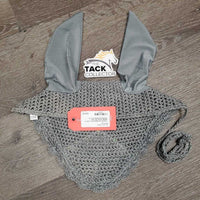 Crochet Ear Bonnet Fly Veil, 1x piping, string *like new
