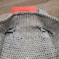 Crochet Ear Bonnet Fly Veil, 1x piping, string *like new