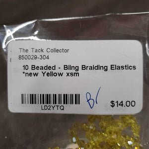 10 Beaded - Bling Braiding Elastics *new