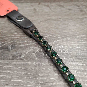 Snap On Bling & Leather Browband *xc, residue