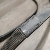 Plain Rubber Lined Reins *xc/like new, mnr dirt, glue? spot
