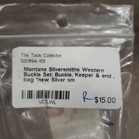 Western Buckle Set: Buckle, Keeper & end , bag *new