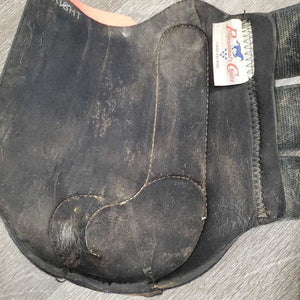 Neoprene & Leather Closed Boots, velcro *gc/fair, dirty, faded, hairy, scrapes, scratches, hairy, rubs, pills