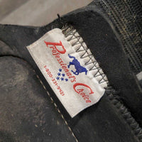 Neoprene & Leather Closed Boots, velcro *gc/fair, dirty, faded, hairy, scrapes, scratches, hairy, rubs, pills
