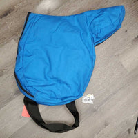 Hvy Cordura Saddle Bag, Fleece Lined *vgc, mnr dirt & stains, older, hair