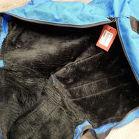 Hvy Cordura Saddle Bag, Fleece Lined *vgc, mnr dirt & stains, older, hair
