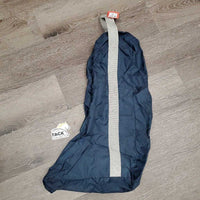 Unlined Nylon Tall Boot Bag *vgc, mnr hair, clean, older, seams: threads & frays
