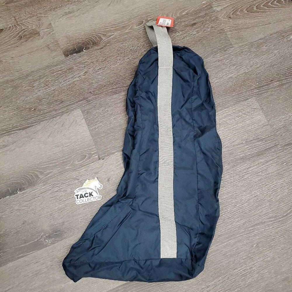 Unlined Nylon Tall Boot Bag *vgc, mnr hair, clean, older, seams: threads & frays