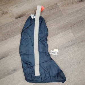 Unlined Nylon Tall Boot Bag *vgc, mnr hair, clean, older, seams: threads & frays