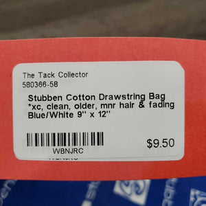 Cotton Drawstring Bag *xc, clean, older, mnr hair & fading