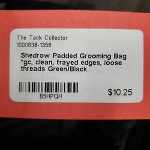Padded Grooming Bag *gc, clean, frayed edges, loose threads