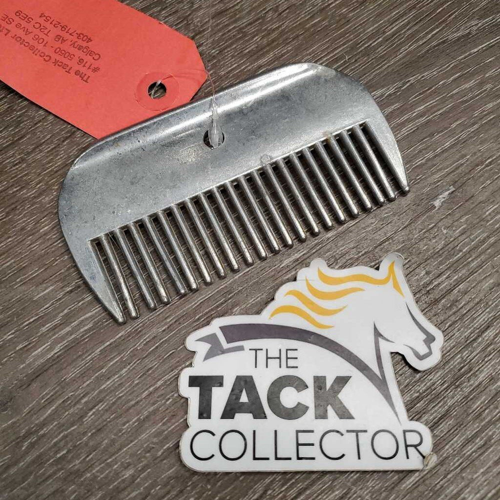 Wide Metal Mane Comb *gc, clean, stains, residue, scratches