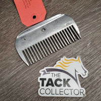 Wide Metal Mane Comb *gc, clean, stains, residue, scratches
