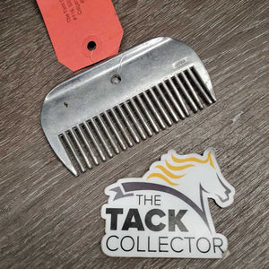 Wide Metal Mane Comb *gc, clean, stains, residue, scratches