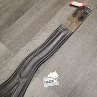 Anatomical Leather Girth, 3x D Rings *gc, rubs, dirt, stiff
