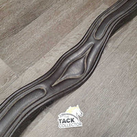 Anatomical Leather Girth, 3x D Rings *gc, rubs, dirt, stiff
