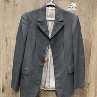 Wool Show Jacket *gc/fair, older, v.rubbed & pilly, pit stains, removed buttons, pulled lining seams
