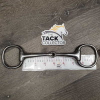 Thin Eggbutt Bradoon Snaffle Bit *gc, clean, rubs, scratches, rubs, chews
