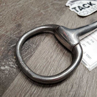 Thin Eggbutt Bradoon Snaffle Bit *gc, clean, rubs, scratches, rubs, chews
