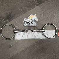 Med Hvy French Link Loose Ring Bit, Flat center bar *gc, clean, rubs, scratches, scuffs

