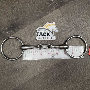 Med Hvy French Link Loose Ring Bit, Flat center bar *gc, clean, rubs, scratches, scuffs