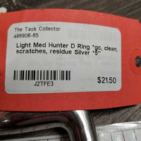 Light Med Hunter D Ring *gc, clean, scratches, residue