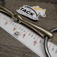 Thin Loose Ring Snaffle Bit *gc, clean, scratches, residue, stains
