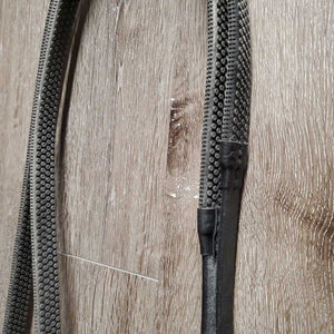 Rsd Padded Monocrown Bridle, Flash, Rubber Reins *like new, mnr film/wax residue