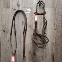 Rsd Padded Training Bridle, Snap Cheeks, Flash, Rubber Reins *like new, film
