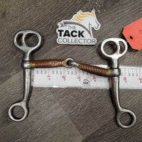 Copper Wire Tom Thumb Bit *NOT FOR USE - VERY BENT, chewed, dented, rusty