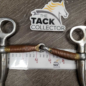 Copper Wire Tom Thumb Bit *NOT FOR USE - VERY BENT, chewed, dented, rusty