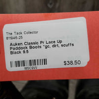 Pr Lace Up Paddock Boots *gc, dirt, scuffs
