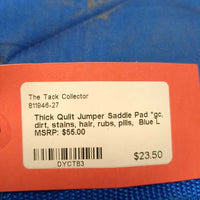 Thick Quilt Jumper Saddle Pad *gc, dirt, stains, hair, rubs, pills
