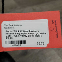 Thick Rubber Pastern - Fetlock Ring, nylon strap *gc, stains, v.stiff, rubs, v.dirty
