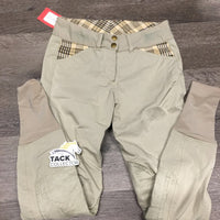 Euroseat Breeches *gc, pilly lining, seam puckers, sm hole, snags, stains, puckers, mnr undone seam stitching