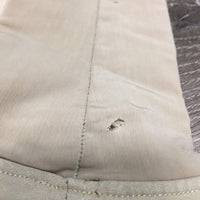 Euroseat Breeches *gc, pilly lining, seam puckers, sm hole, snags, stains, puckers, mnr undone seam stitching
