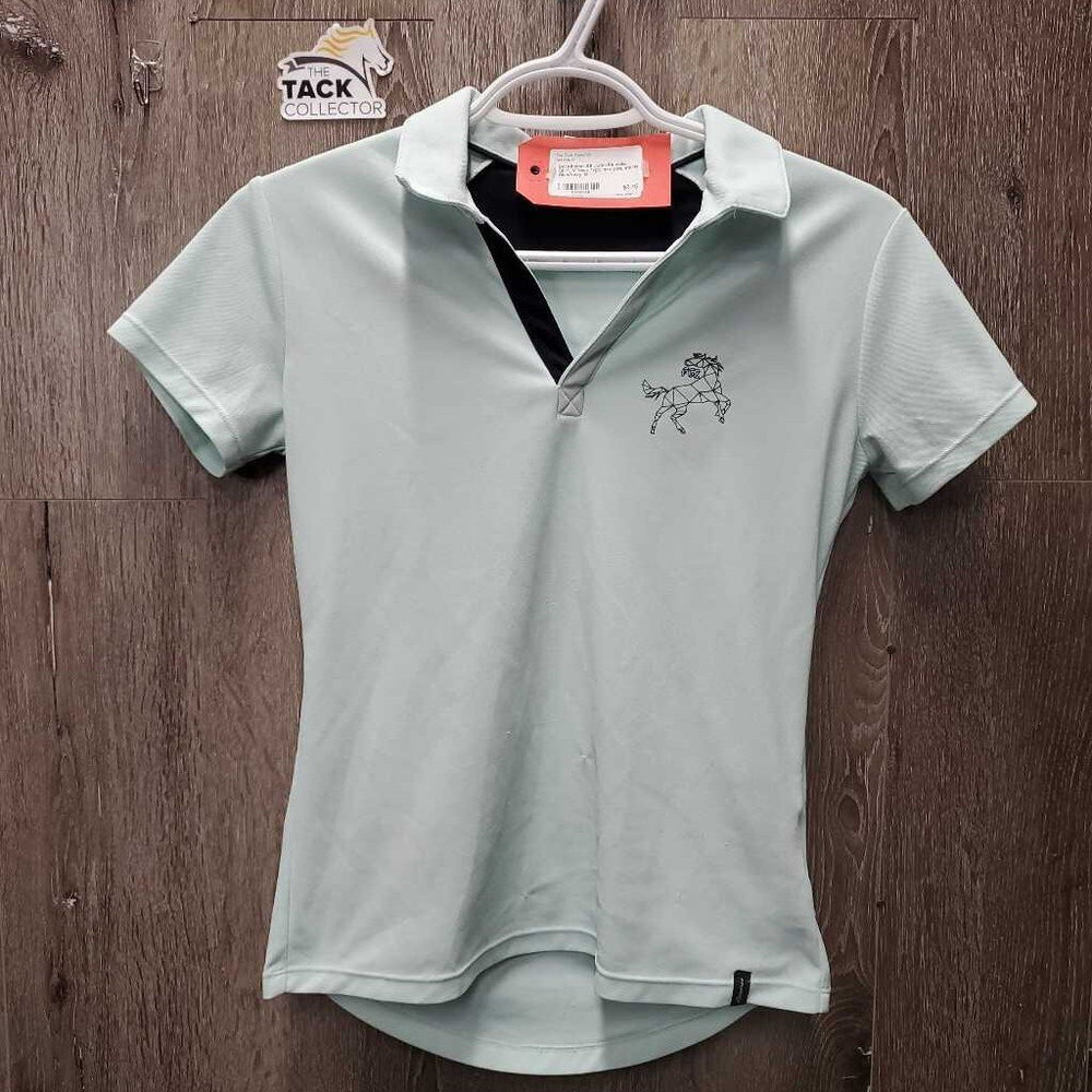 SS JUNIORS Polo Shirt, V Neck *vgc, mnr pills, stains