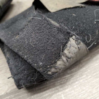 Pr Closed Boots, velcro *fair, hairy, clean, faded, torn, velcro: frayed & weak, repair, rough edges, older
